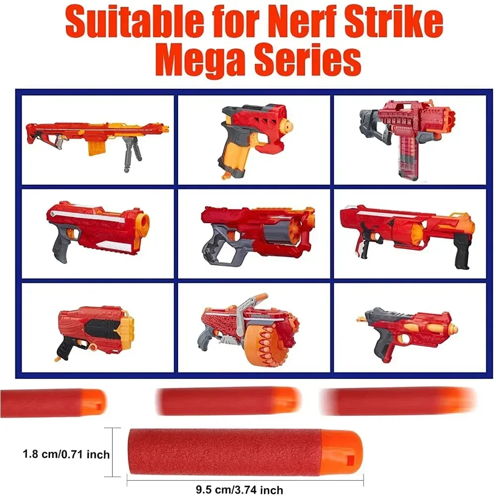 ユニバーサルメガダーツ詰め替え弾丸パック、ナーフガンと互換性 - Foam Dart Gun のレビューと価格