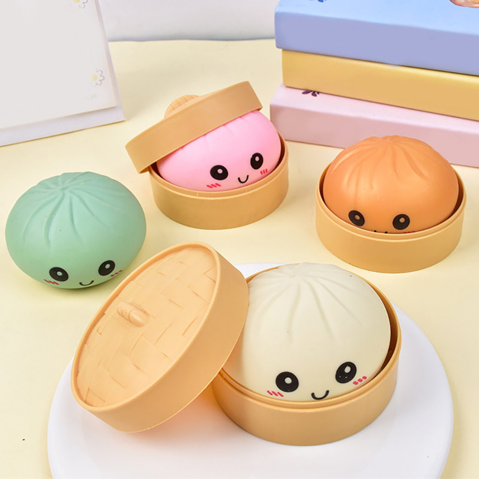 新しい餃子スクイーズブラインドボックスソフトリアルなカラフル - Kids Toys Kitchen のレビューと価格