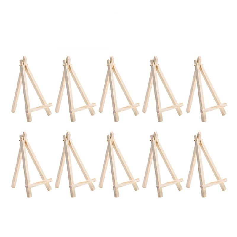 10 個木製ミニイーゼルフレーム三角形結婚式のテーブルカード - Kids Art Easel のレビューと価格