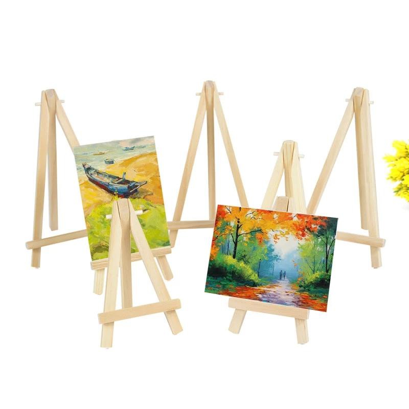 10 個木製ミニイーゼルフレーム三角形結婚式のテーブルカード - Kids Art Easel のレビューと価格