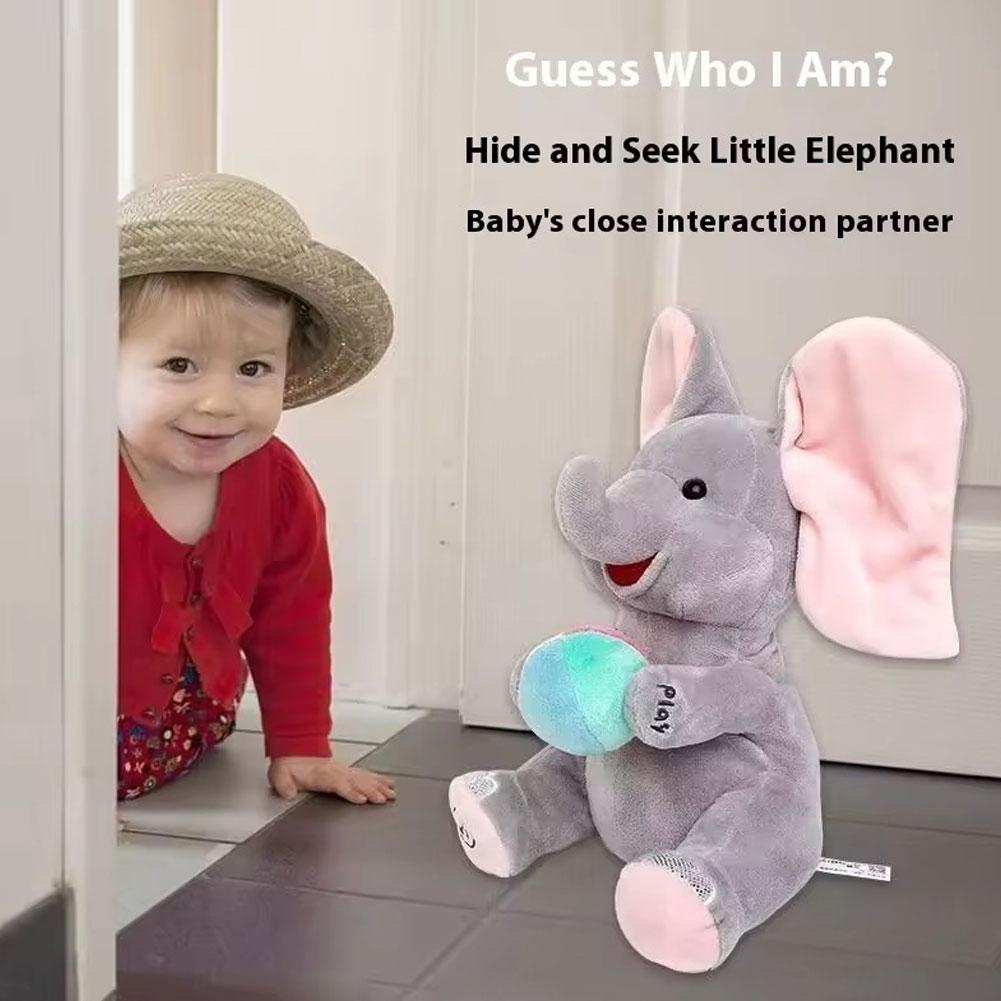 かくれんぼ象のぬいぐるみ赤ちゃんインタラクティブ歌う音楽玩具 - Kids Toys Elephant のレビューと価格