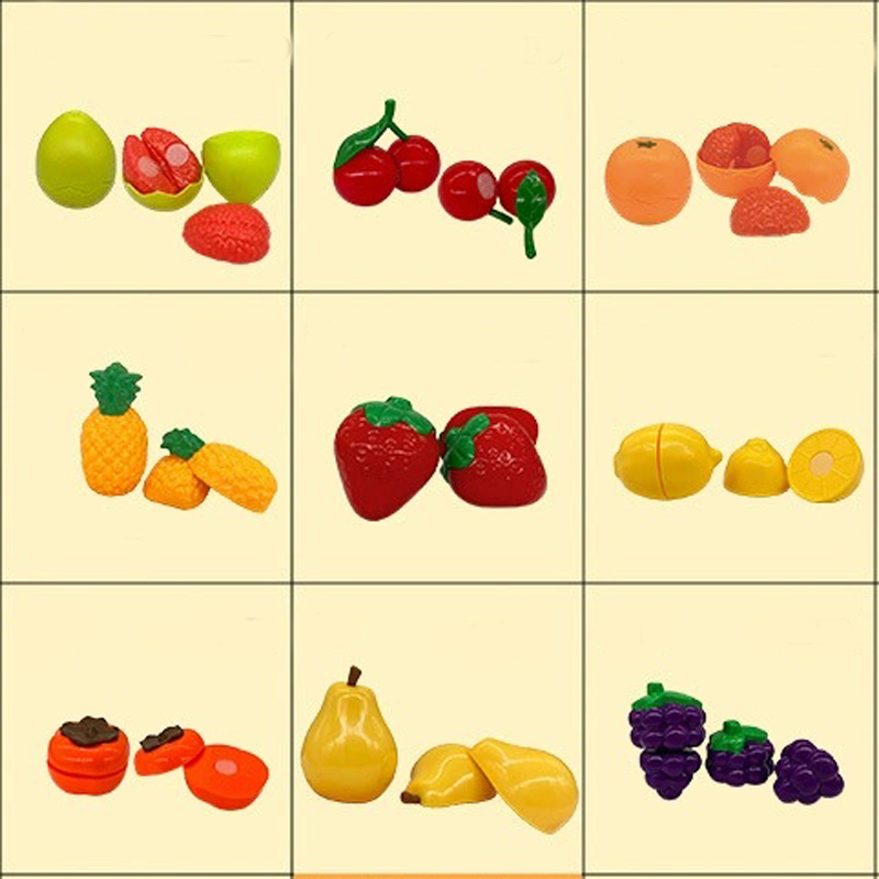 モンテッソーリ教育玩具,家の減圧,材料の確認,野菜,果物,魚 - Kids Toys Kitchen のレビューと価格