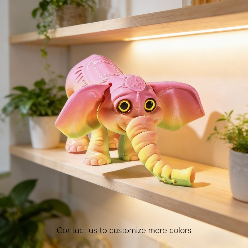 10 センチメートル 3D プリント象モデル多関節可動象アク - Kids Toys Elephant のレビューと価格