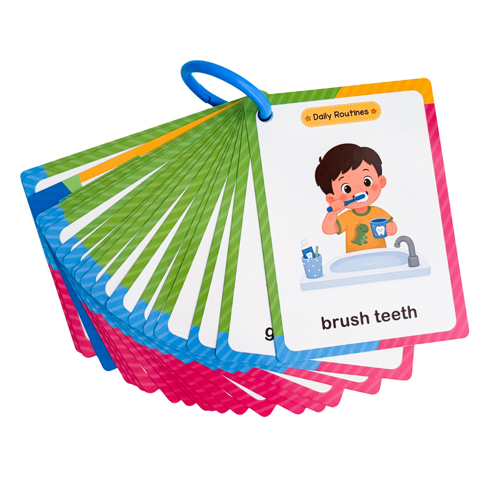 38語の日常活動学習カード 子供向け教材 私の一日 早期語彙 - Educational Flash Card のレビューと価格