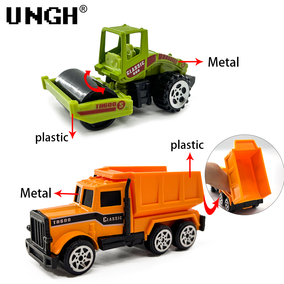 UNGH 6 個合金ダイキャストエンジニアリング車モデル黄緑 - Kids Toys 10 Year Old のレビューと価格