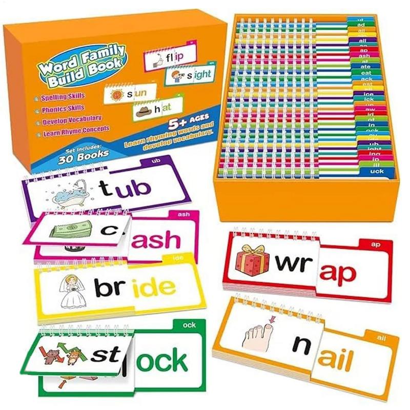 新しい読書本 30冊 読んで韻を踏む ビルドブック 単語ファ - Educational Flash Card のレビューと価格