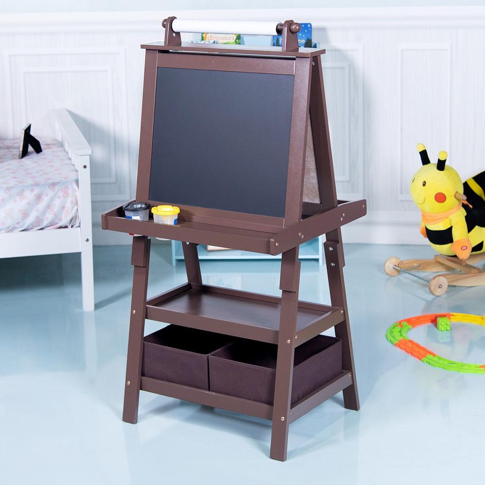 子供用スタンディングアートイーゼル（収納ボックス2個付き） - Kids Art Easel のレビューと価格