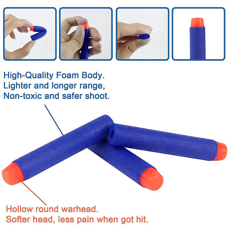1000-50個 ブルー ワンホールダーツ リフィルフォーム - Foam Dart Gun のレビューと価格
