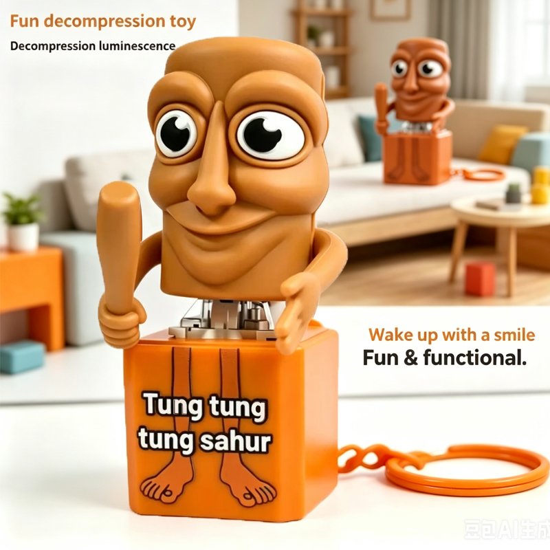 新しいタンタンタンサハルキーホルダー木製スティックマンボタン - Kids Toys Latest のレビューと価格