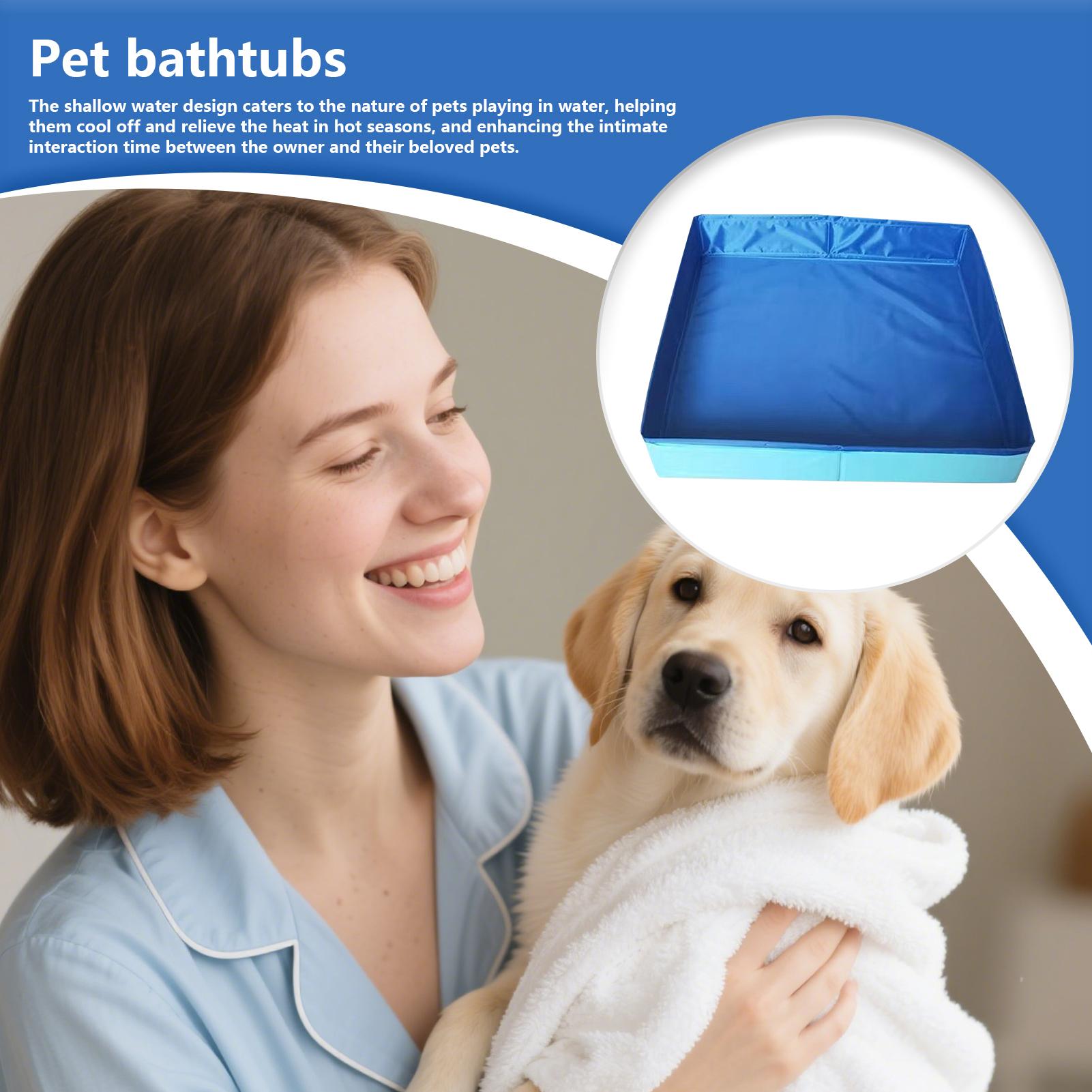 50x50cm PVC 折りたたみペットスイミングプール犬猫 - Kids Toys Deals のレビューと価格