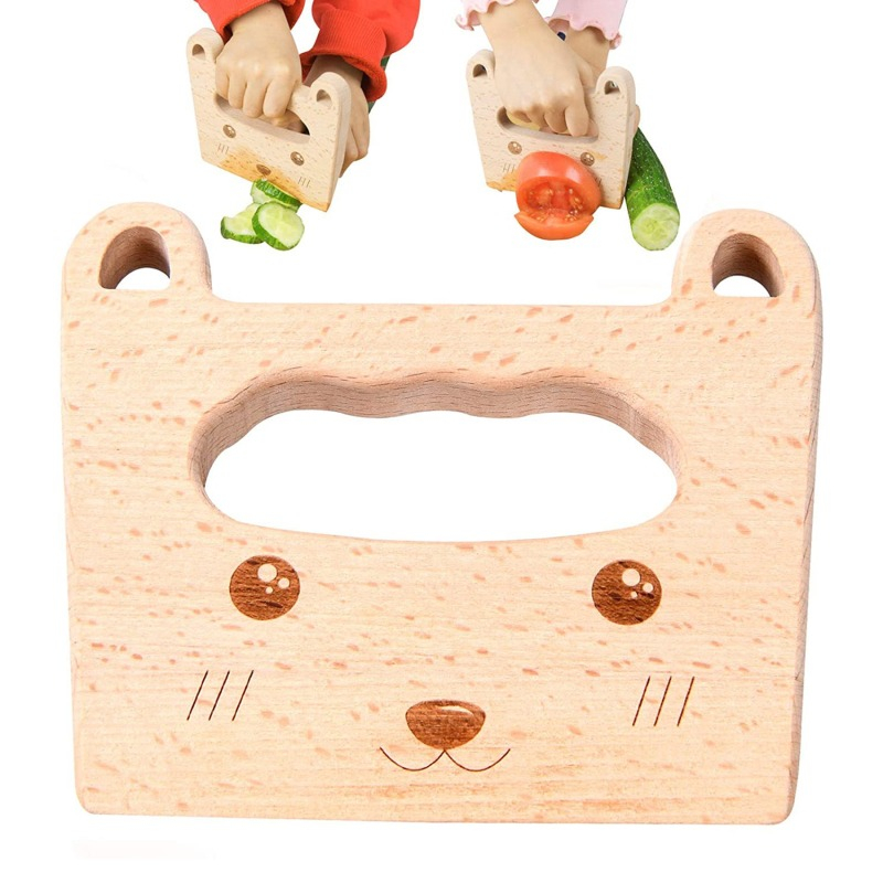 子供用木製ナイフ,モンテッソーリ教育玩具,シミュレーション, - Kids Toys Kitchen のレビューと価格
