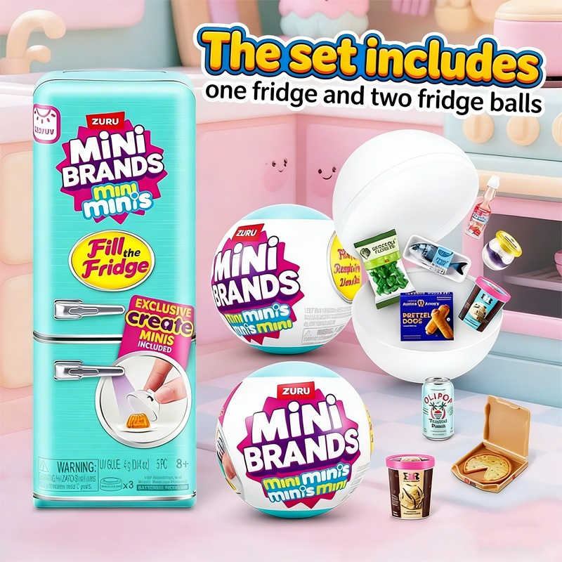 ミニサプライズボール冷蔵庫おもちゃ、ミニブランドミステリーブ - Kids Toys Brands のレビューと価格