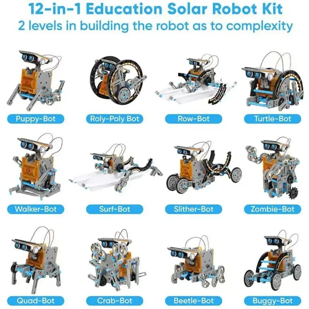13 in 1 ソーラーロボット科学キット DIY ビルディ - Kids Toys Lego のレビューと価格