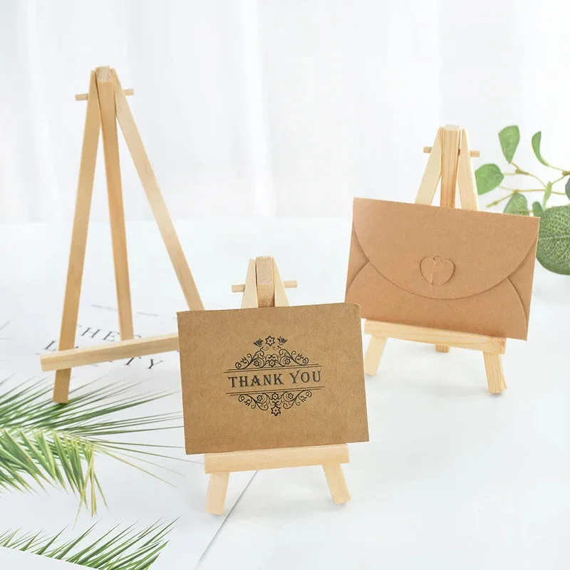 10 個木製ミニイーゼルフレームデスクトップ三角形ディスプレ - Kids Art Easel のレビューと価格