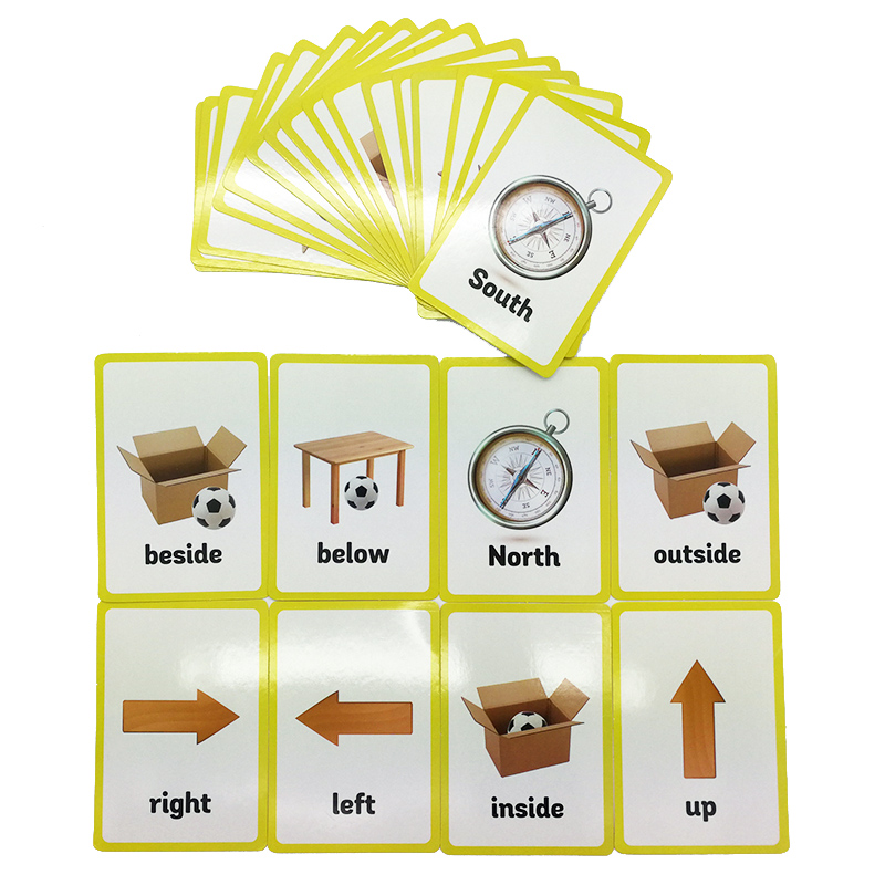 前置詞とジェスチャーシリーズ英単語フラッシュカード子供学習カ - Educational Flash Card のレビューと価格