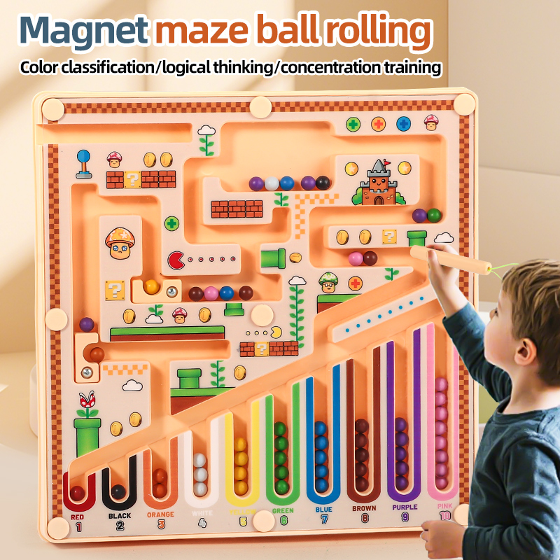 子供向けの磁気迷路高度パズル玩具。数学的思考、論理的思考、認 - Kids Toys Deals のレビューと価格